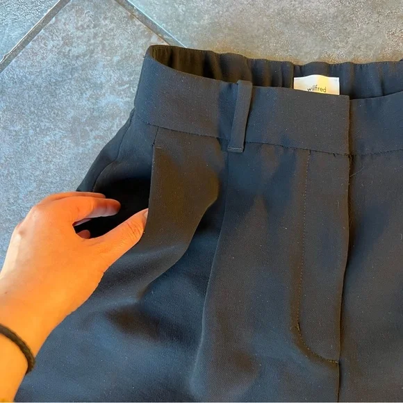 Wilfred Black Pleaded Trousers Size 2 - Picture 9 of 14